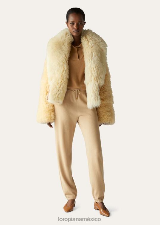 Loro Piana mujer pantalones meranos vicuña luz natural (e09w) 2FPNR46