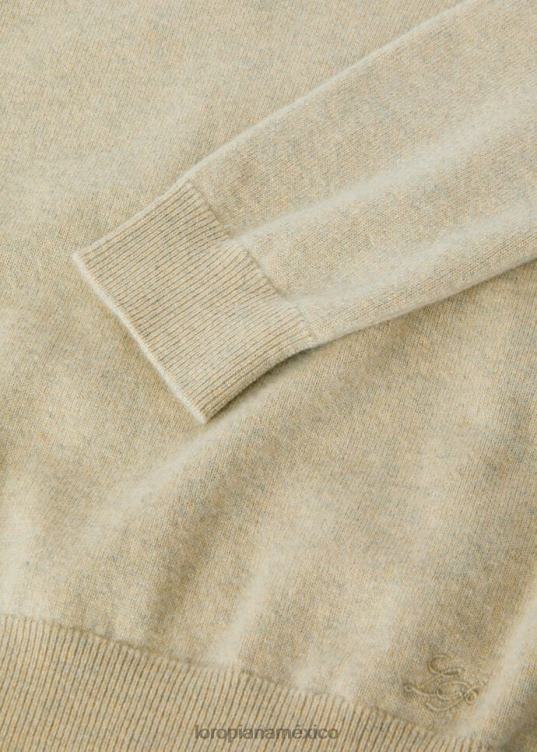 Loro Piana mujer suéter arona aguas termales mel natural teñido (50x0) 2FPNR14