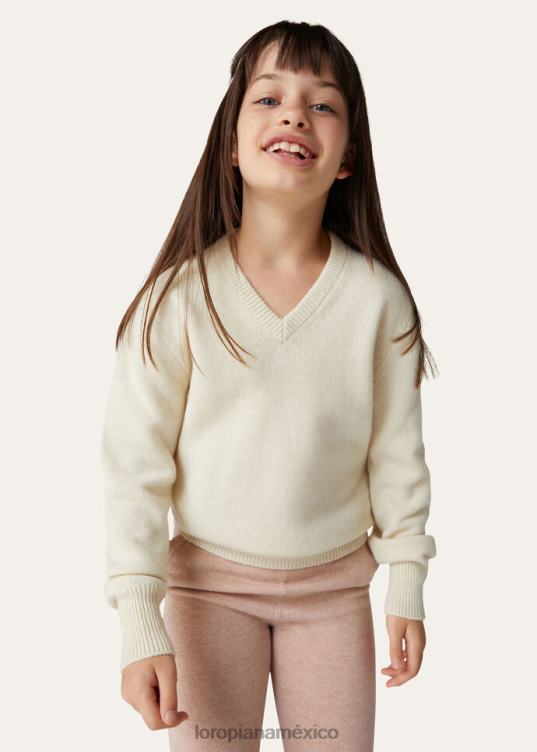 Loro Piana mujer suéter de loro con cuello en V puras dunas mel (106o) 2FPNR102