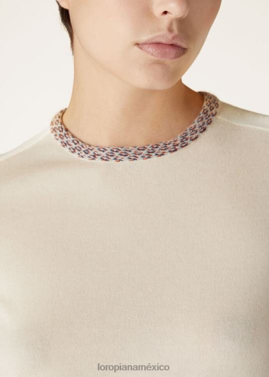 Loro Piana mujer suéter ishikari crema melba elegante (f6a0) 2FPNR32