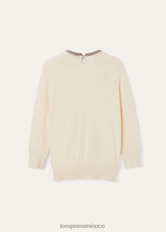 Loro Piana mujer suéter ishikari crema melba elegante (f6a0) 2FPNR32