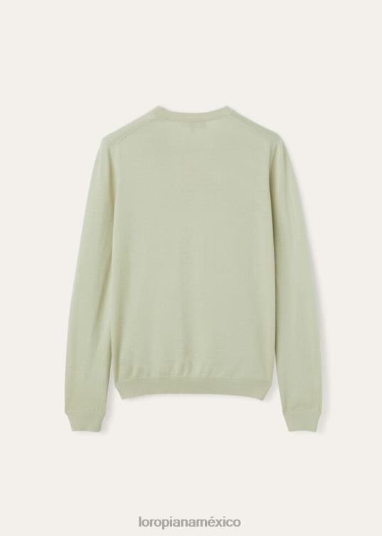 Loro Piana mujer suéter piuma wasabi en polvo (50x6) 2FPNR16
