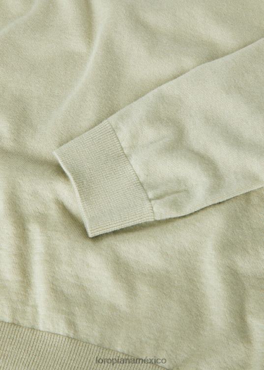 Loro Piana mujer suéter piuma wasabi en polvo (50x6) 2FPNR16