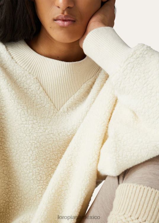 Loro Piana mujer sudadera capullo turrón (1230) 2FPNR79