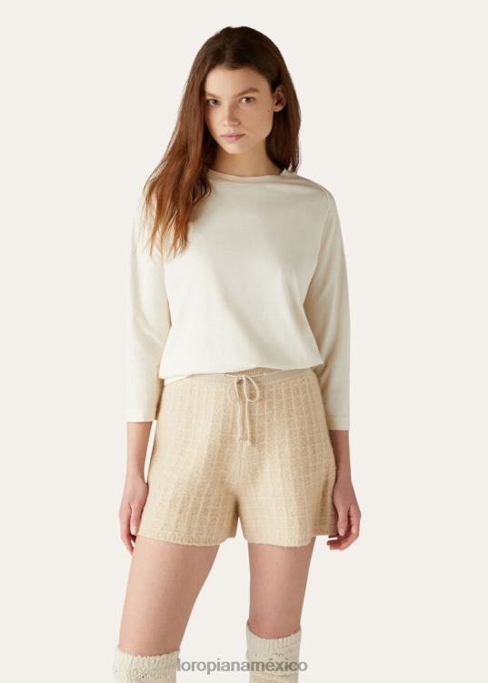 Loro Piana mujer camiseta capullo nieve blanca (1232) 2FPNR228