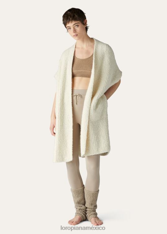 Loro Piana mujer capullo superior nieve blanca (1232) 2FPNR245