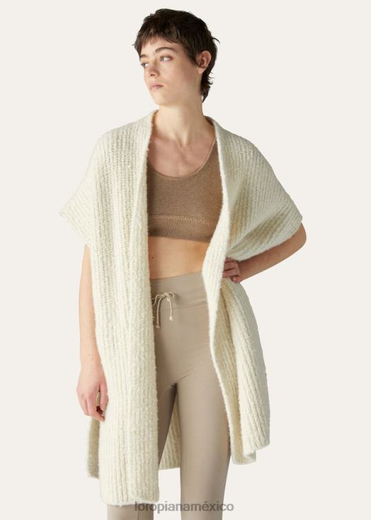 Loro Piana mujer capullo superior nieve blanca (1232) 2FPNR245