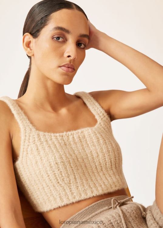 Loro Piana mujer capullo superior nieve blanca (1232) 2FPNR248