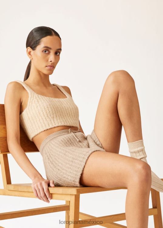 Loro Piana mujer capullo superior nieve blanca (1232) 2FPNR248