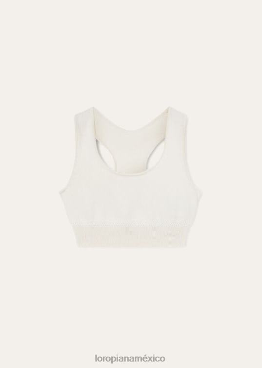 Loro Piana mujer capullo superior nieve blanca (1232) 2FPNR75