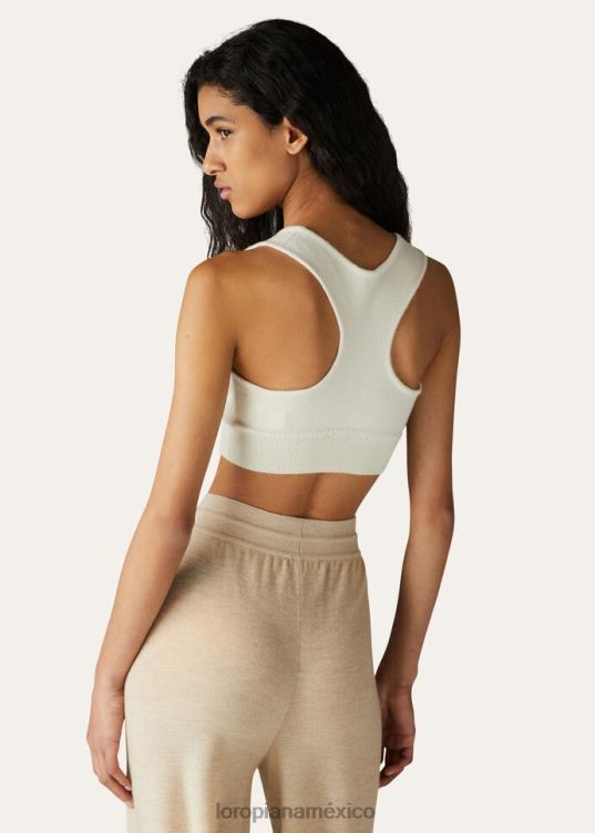 Loro Piana mujer capullo superior nieve blanca (1232) 2FPNR75