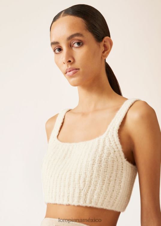 Loro Piana mujer capullo superior nieve blanca (1232) 2FPNR89