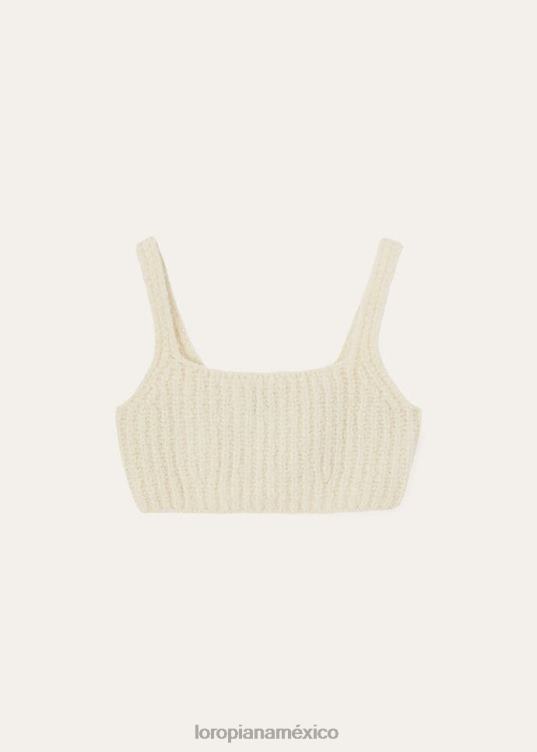 Loro Piana mujer capullo superior nieve blanca (1232) 2FPNR89