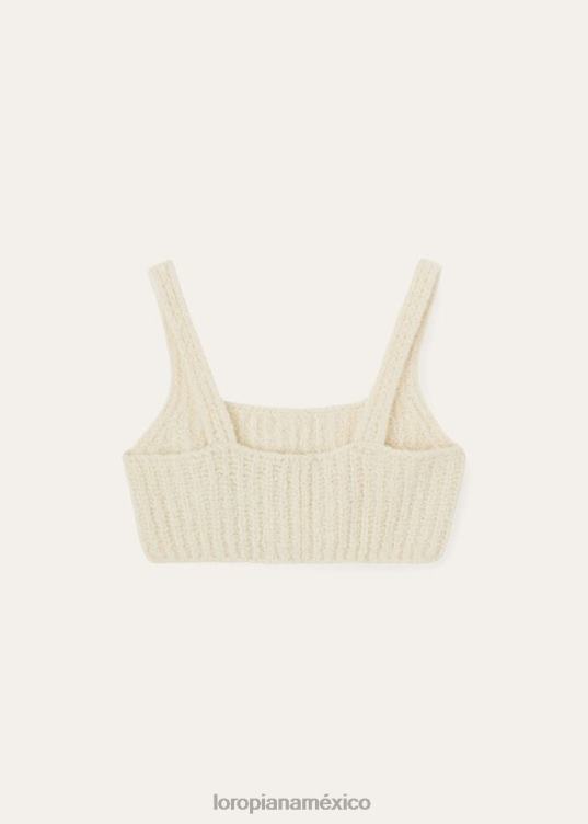 Loro Piana mujer capullo superior nieve blanca (1232) 2FPNR89