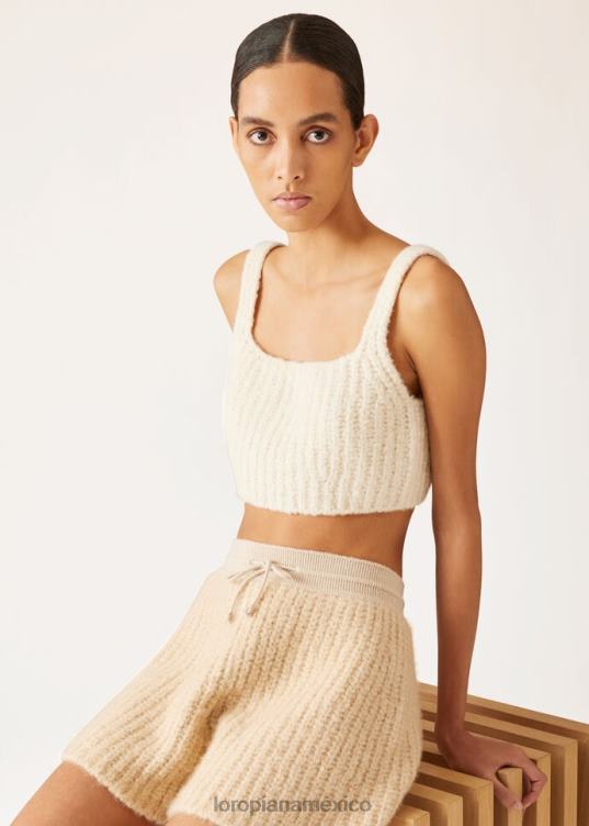 Loro Piana mujer capullo superior nieve blanca (1232) 2FPNR89