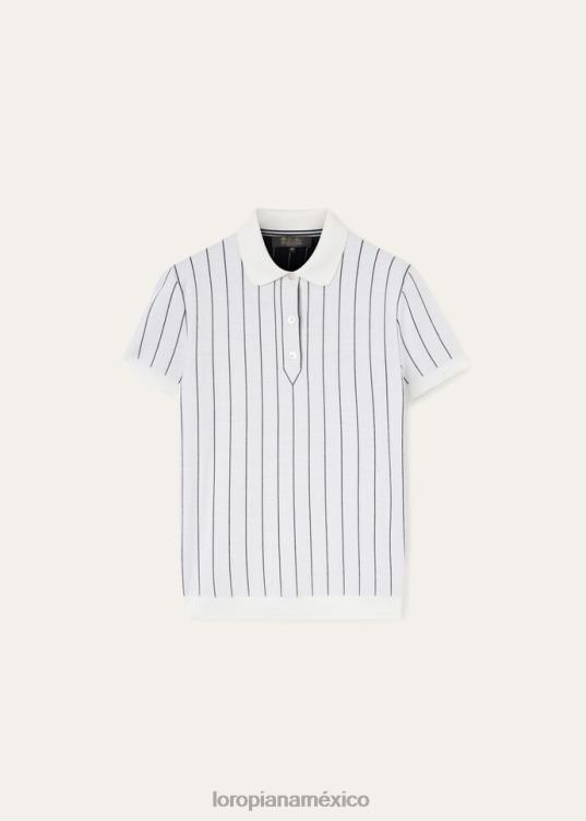 Loro Piana mujer polo de el regalo de reyes orylag blanco/blanco natural (ba14) 2FPNR117