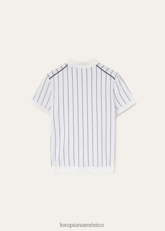 Loro Piana mujer polo de el regalo de reyes orylag blanco/blanco natural (ba14) 2FPNR117