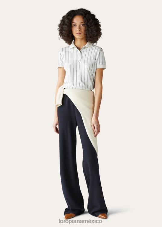 Loro Piana mujer polo de el regalo de reyes orylag blanco/blanco natural (ba14) 2FPNR117