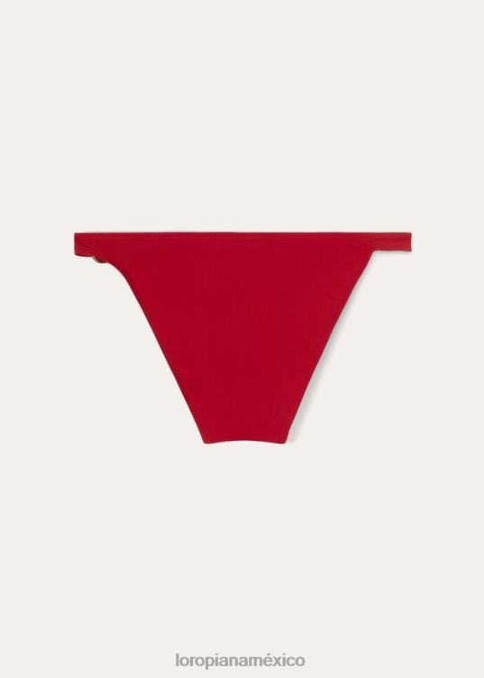 Loro Piana mujer braguita de bikini con anilla en color marino boya roja (r09i) 2FPNR393