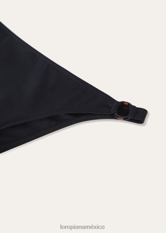 Loro Piana mujer braguita de bikini con anilla en color marino boya roja (r09i) 2FPNR395