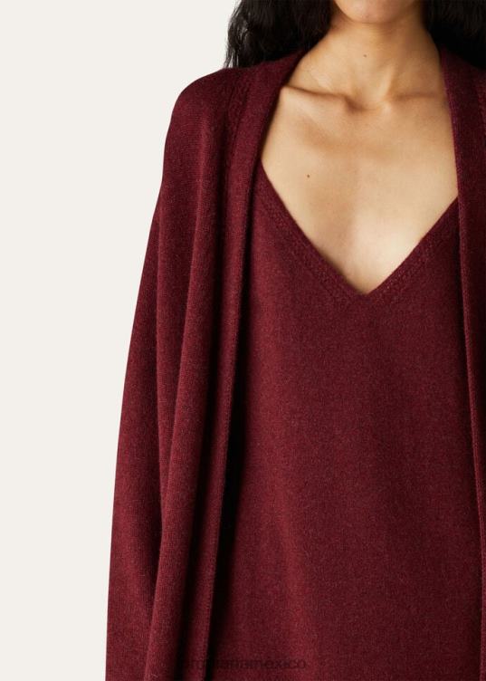 Loro Piana mujer vestido capullo mezcla de rosa del desierto (d440) 2FPNR258