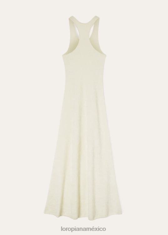 Loro Piana mujer vestido capullo nieve blanca (1232) 2FPNR81