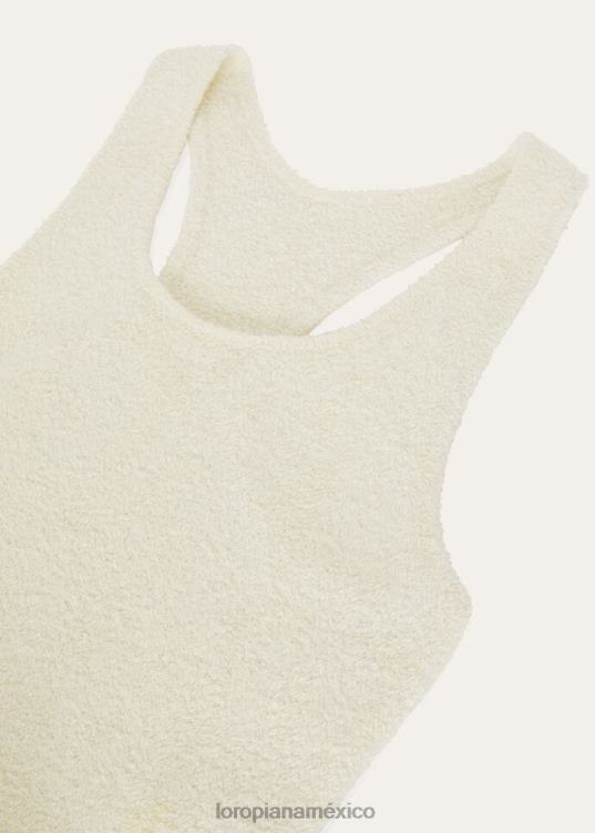 Loro Piana mujer vestido capullo nieve blanca (1232) 2FPNR81