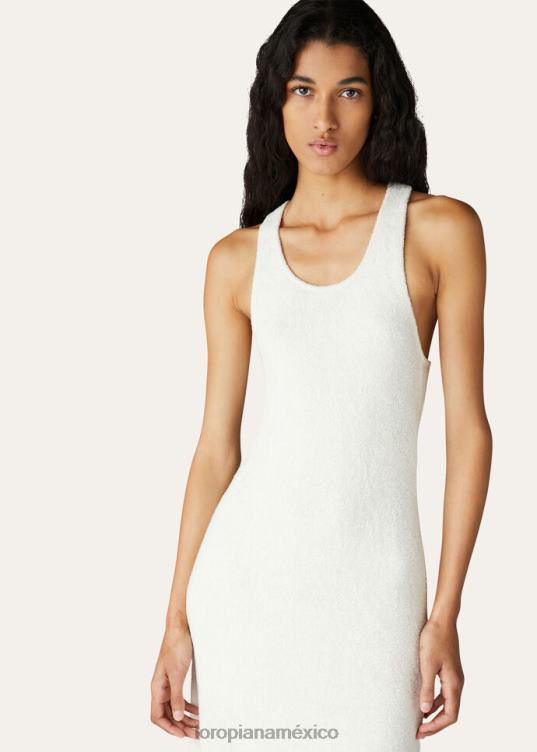 Loro Piana mujer vestido capullo nieve blanca (1232) 2FPNR81