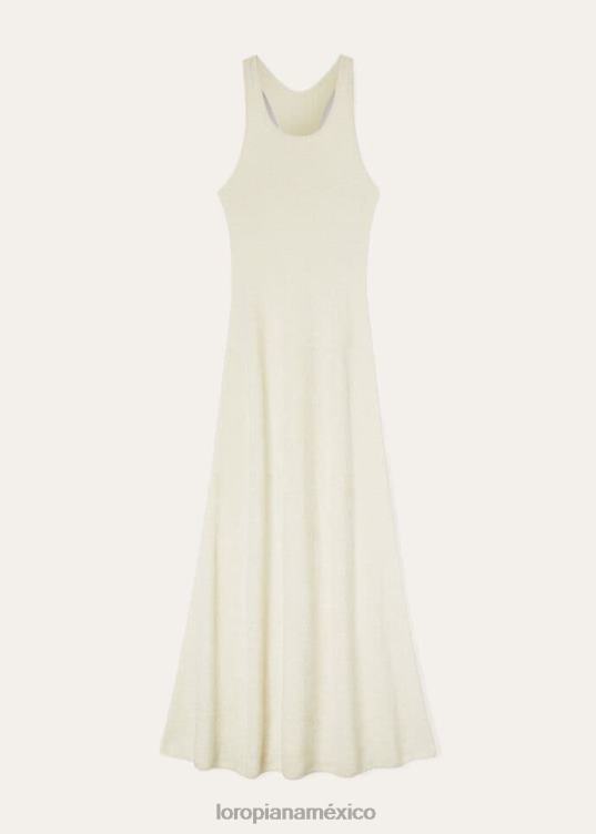 Loro Piana mujer vestido capullo nieve blanca (1232) 2FPNR81