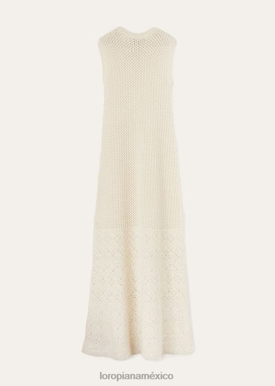 Loro Piana mujer vestido engadina nieve blanca (1232) 2FPNR34