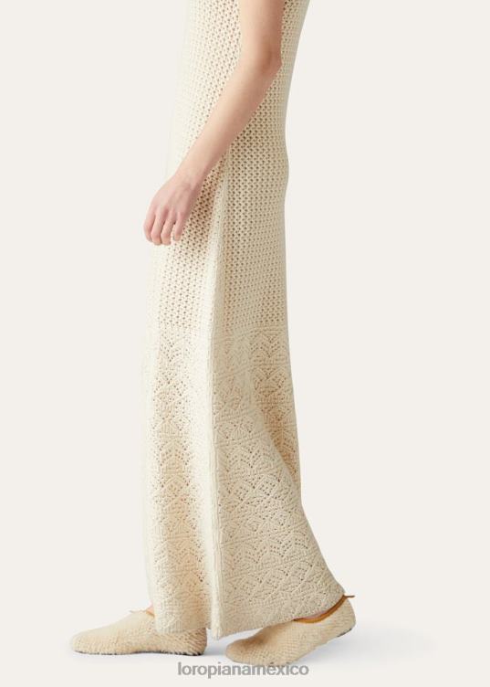 Loro Piana mujer vestido engadina nieve blanca (1232) 2FPNR34