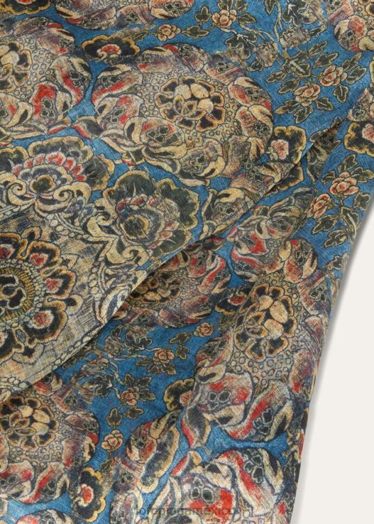 Loro Piana mujer vestido gabi azul+bahía coral+polvo de nuez moscada (t1gk) 2FPNR261