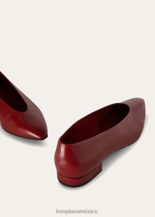 Loro Piana mujer bailarinas rebeca leche blanca clara (106j) 2FPNR726