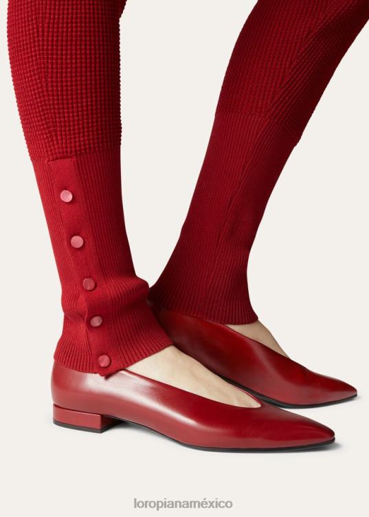 Loro Piana mujer bailarinas rebeca leche blanca clara (106j) 2FPNR726