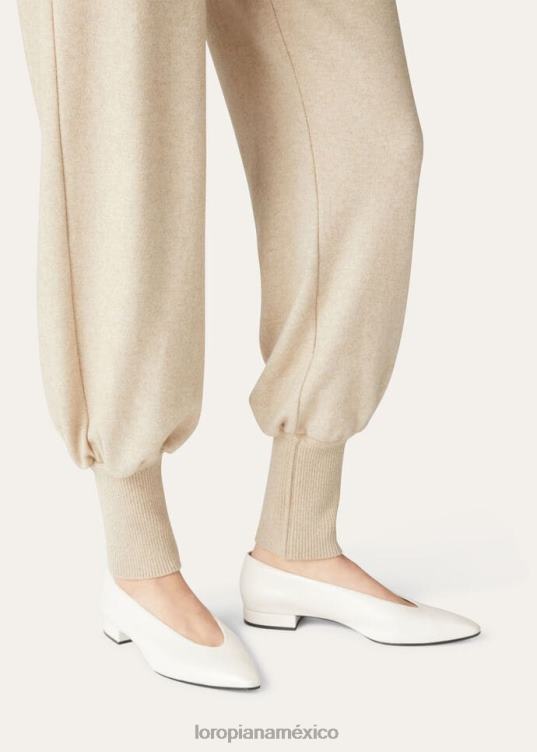 Loro Piana mujer bailarinas rebeca leche blanca clara (106j) 2FPNR727