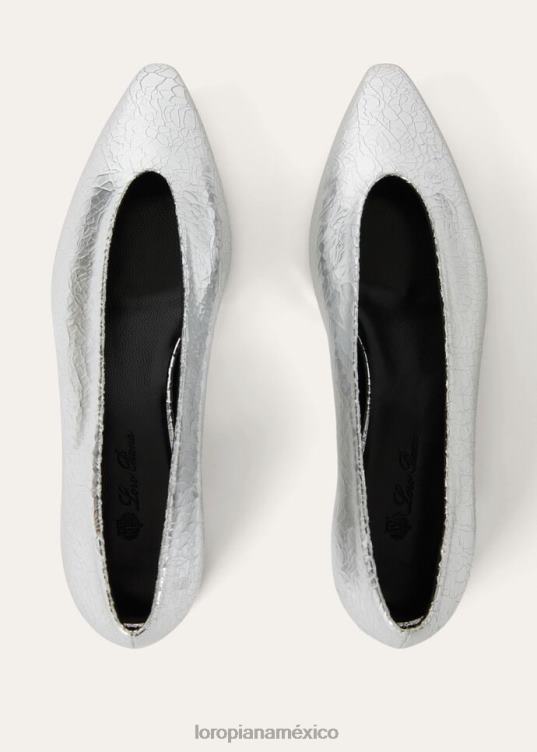 Loro Piana mujer bailarinas rebeca polvo de plata (m0o6) 2FPNR728