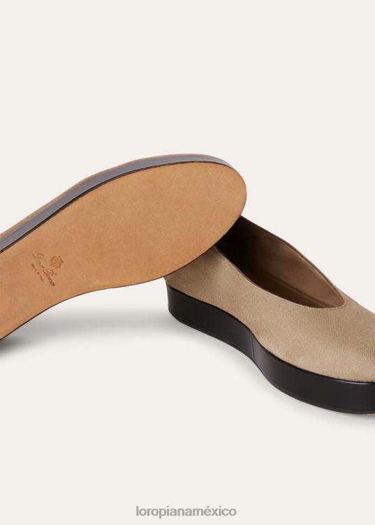 Loro Piana mujer bailarinas shima verde niebla (50wi) 2FPNR731