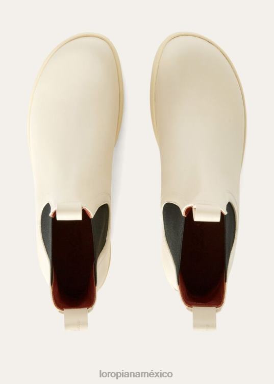 Loro Piana mujer botines junto al lago susurro blanco (1615) 2FPNR702