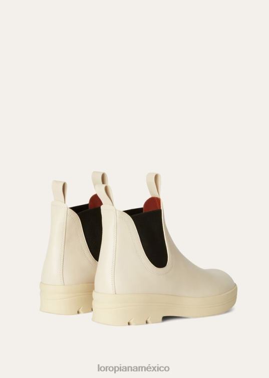 Loro Piana mujer botines junto al lago susurro blanco (1615) 2FPNR702