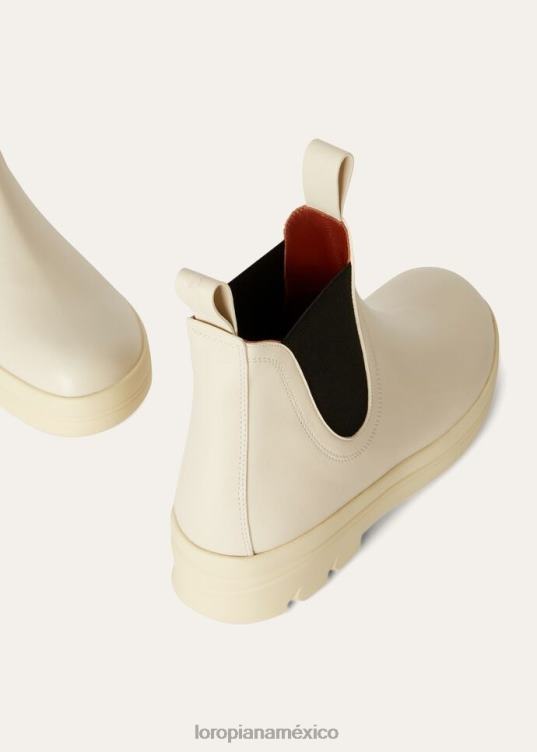 Loro Piana mujer botines junto al lago susurro blanco (1615) 2FPNR702