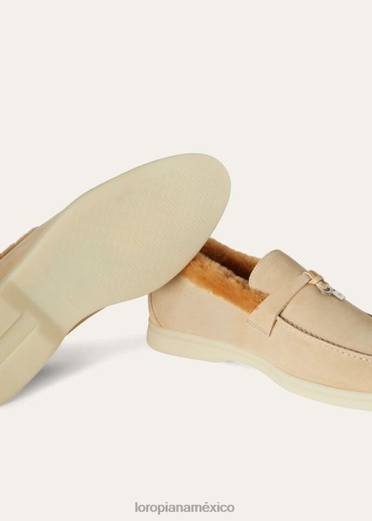 Loro Piana mujer mocasines con encanto de verano hoja de olivo (50i5) 2FPNR670