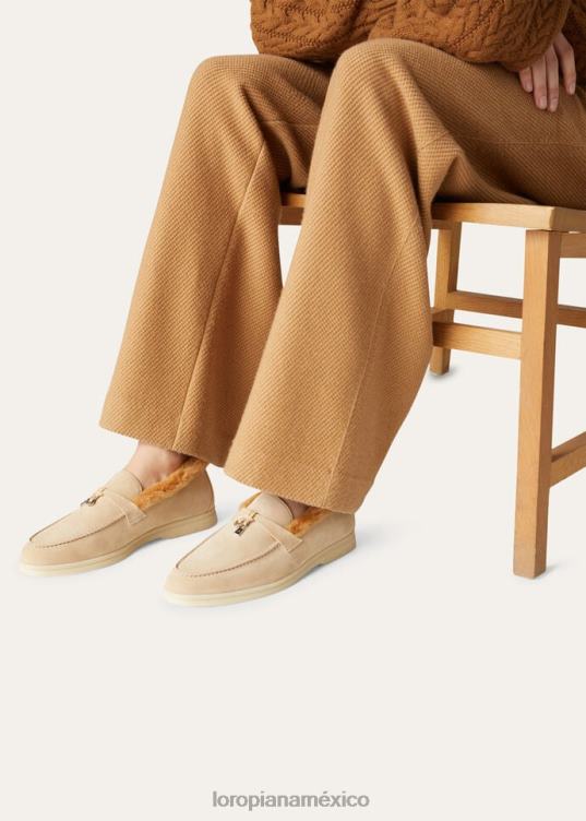 Loro Piana mujer mocasines con encanto de verano hoja de olivo (50i5) 2FPNR670