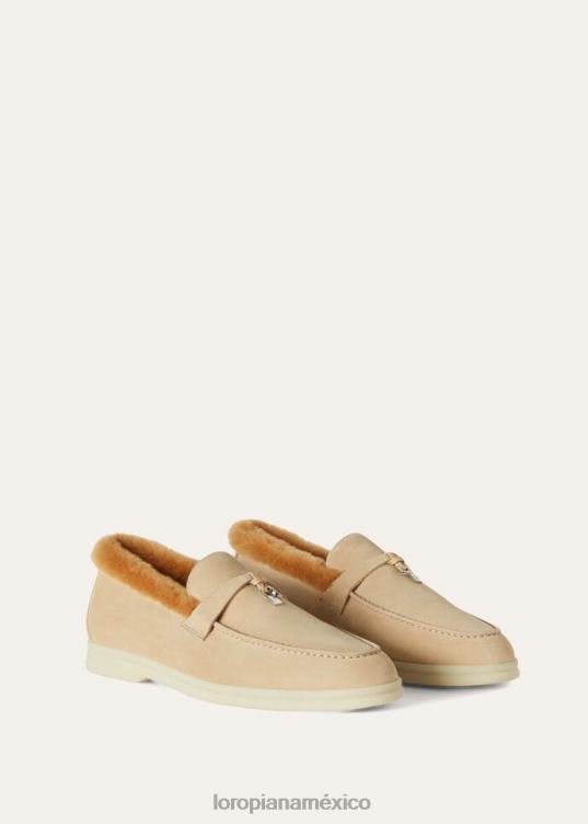 Loro Piana mujer mocasines con encanto de verano hoja de olivo (50i5) 2FPNR670