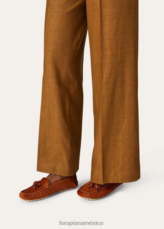 Loro Piana mujer mocasines con suela de lunares chocolate (h026) 2FPNR653