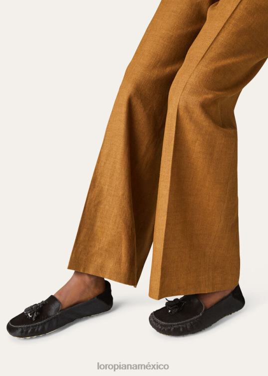 Loro Piana mujer mocasines con suela de lunares chocolate (h026) 2FPNR654