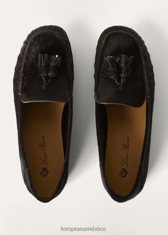 Loro Piana mujer mocasines con suela de lunares chocolate (h026) 2FPNR654