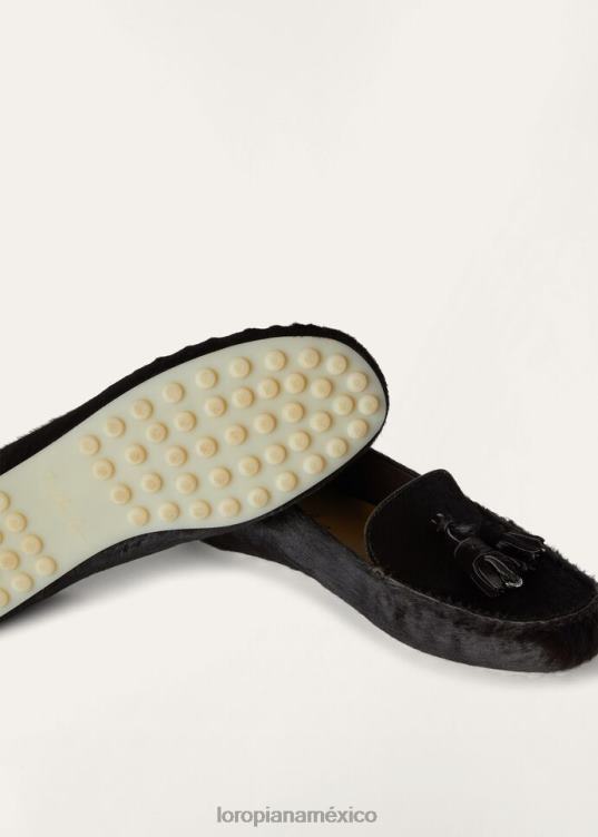 Loro Piana mujer mocasines con suela de lunares chocolate (h026) 2FPNR654