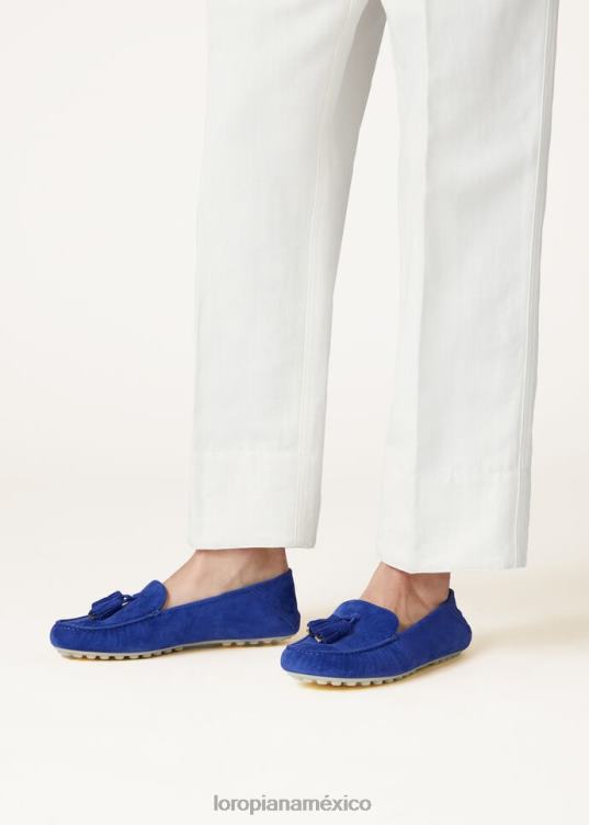 Loro Piana mujer mocasines con suela de lunares mantequilla de anacardo (d846) 2FPNR655