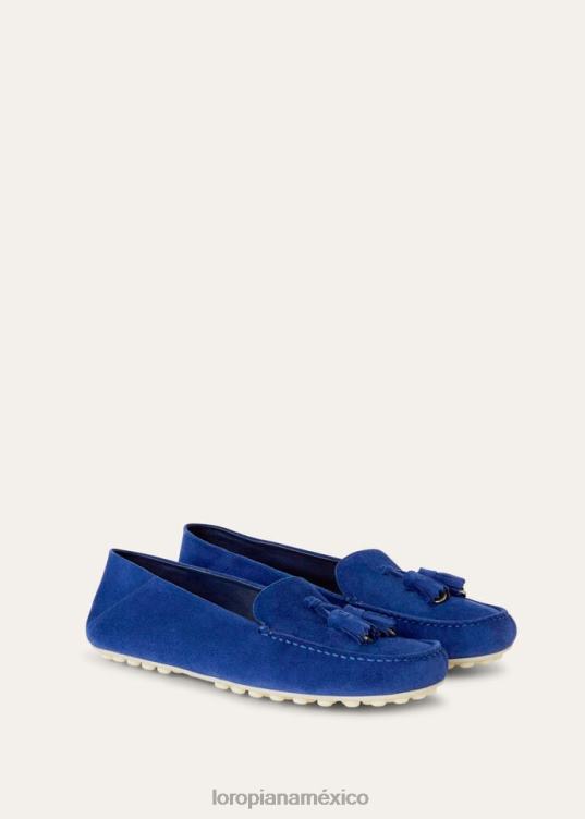 Loro Piana mujer mocasines con suela de lunares mantequilla de anacardo (d846) 2FPNR655