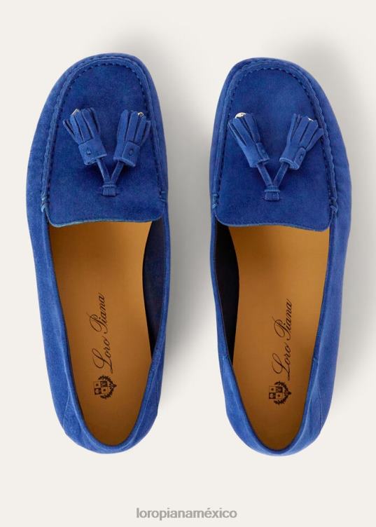 Loro Piana mujer mocasines con suela de lunares mantequilla de anacardo (d846) 2FPNR655